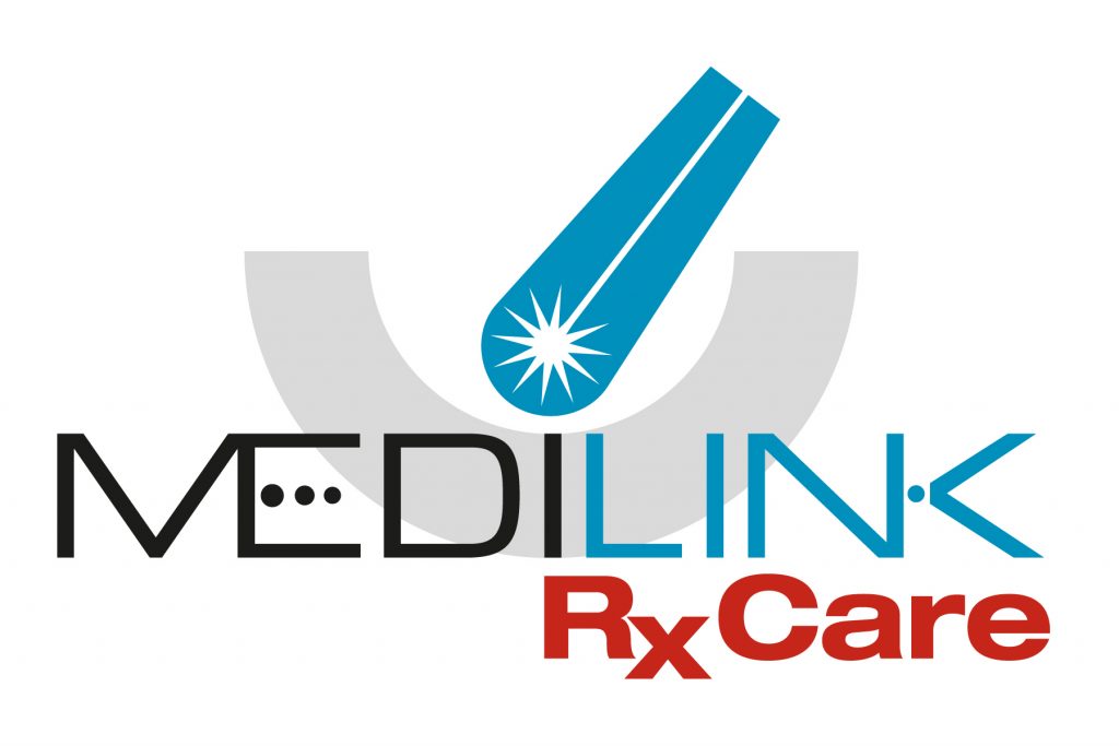 Logo of Medilink RxCare under CARE Pharmacies, located in Voorhees Township, NJ.