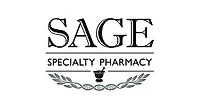 Black and white logo of Sage Specialty Pharmacy.